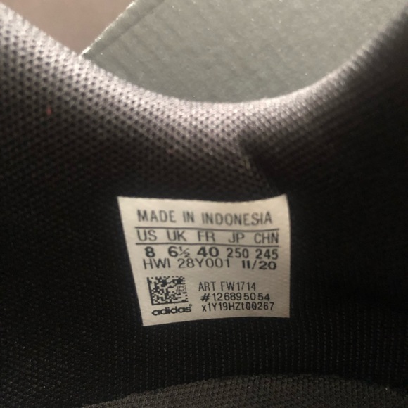 adidas Fluidstreet Running Shoes Black White - Picture 5 of 9